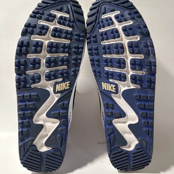 Nike Air Max 90 Spikeless Golf Shoes White Blue And Black Size 11 - Picture 15 of 16